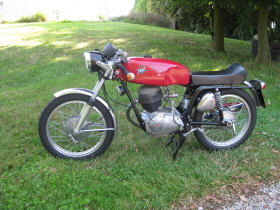 Motorrad Rot und Wand deko 004